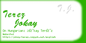 terez jokay business card